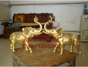 铜雕大象 唐县占祥铜雕工艺品厂的匠心传承