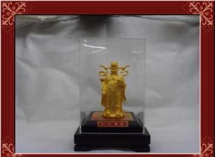 批发0千足电铸绒沙金 财源广进办公家居工艺品